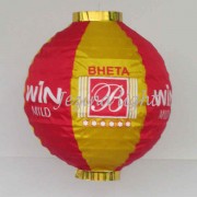 1 Lampion bulat motif logo win mild